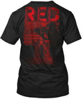 Red Friday Stacked Read Remember Everyone Deployed T-Shirt Made In USA S To 5XL