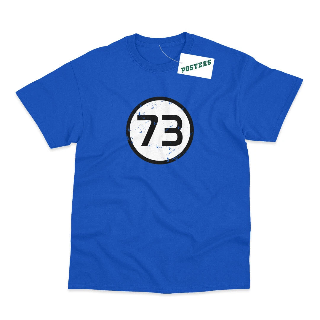 Sheldon Cooper 73 Perfect Number Inspired by Big Bang Theory Printed T-Shirt