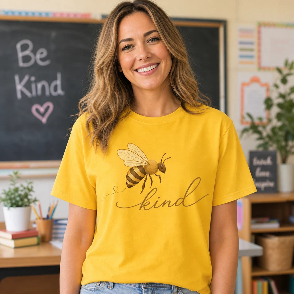 Bee Kind Women Teacher T Shirt