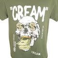 Cash Money Skull T Shirt Mens Size Medium Green Cream All Day Streetwear