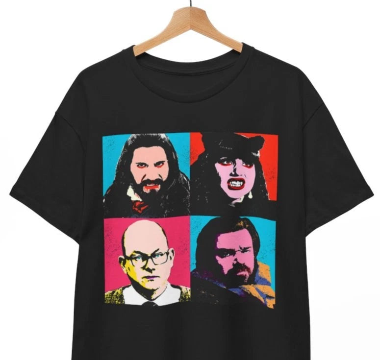 Vampire Warhol  Shirt What We Do In The Shadows T-Shirt Horror Comedy Unisex Tee