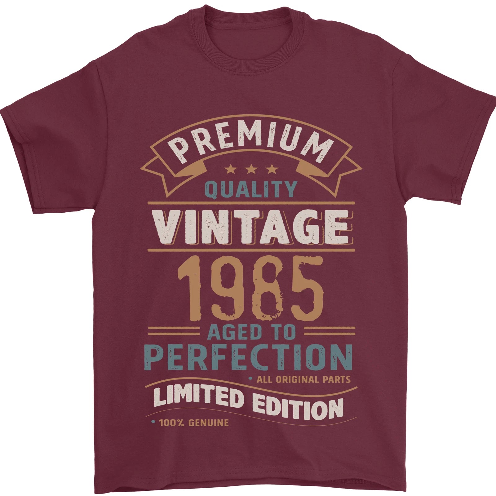 Premium Vintage 41st Birthday 1985 Mens T-Shirt 100% Cotton