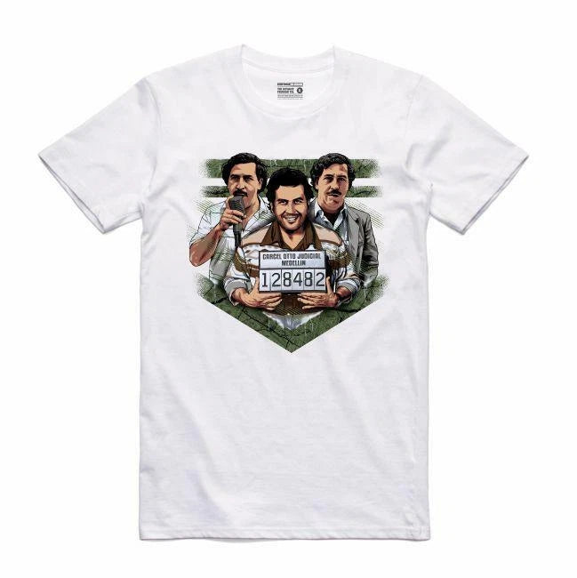 BRAND NEW Streetwear on Demand TRIBUTE PABLO Tee Shirt WHITE SMALL-3XLARGE