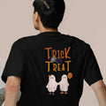 Halloween special back printed oversized round neck t shirt for Men