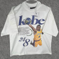 Kobe Bryant Shirt Oversized Heavyweight Tee Double Sided DTG Print 1” Collar