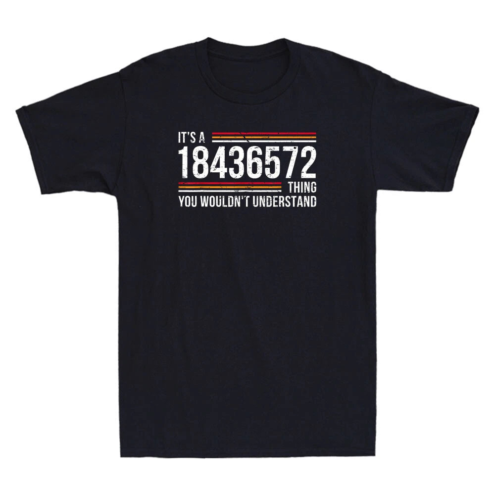 It's A 18436572 Thing Funny V8 Engine Classic Muscle Car Guy Retro Men's T-Shirt