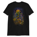 Spooky Creative Halloween T-shirt, Ghoul With Pumpkins ART TEE by Landon Huber.