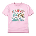 I Love My Shih Tzu Cute Dog Unisex T-Shirt Gift Puppy Lover Graphic Tee