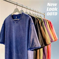 Men  Relaxed Vintage Graphic T-Shirt 100% Thick Cotton Retro Streetwear Gift New