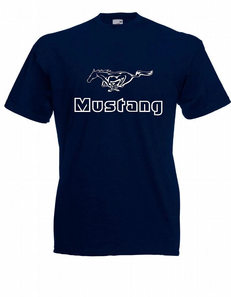 Mens Mustang T Shirt Size Up To 5XL