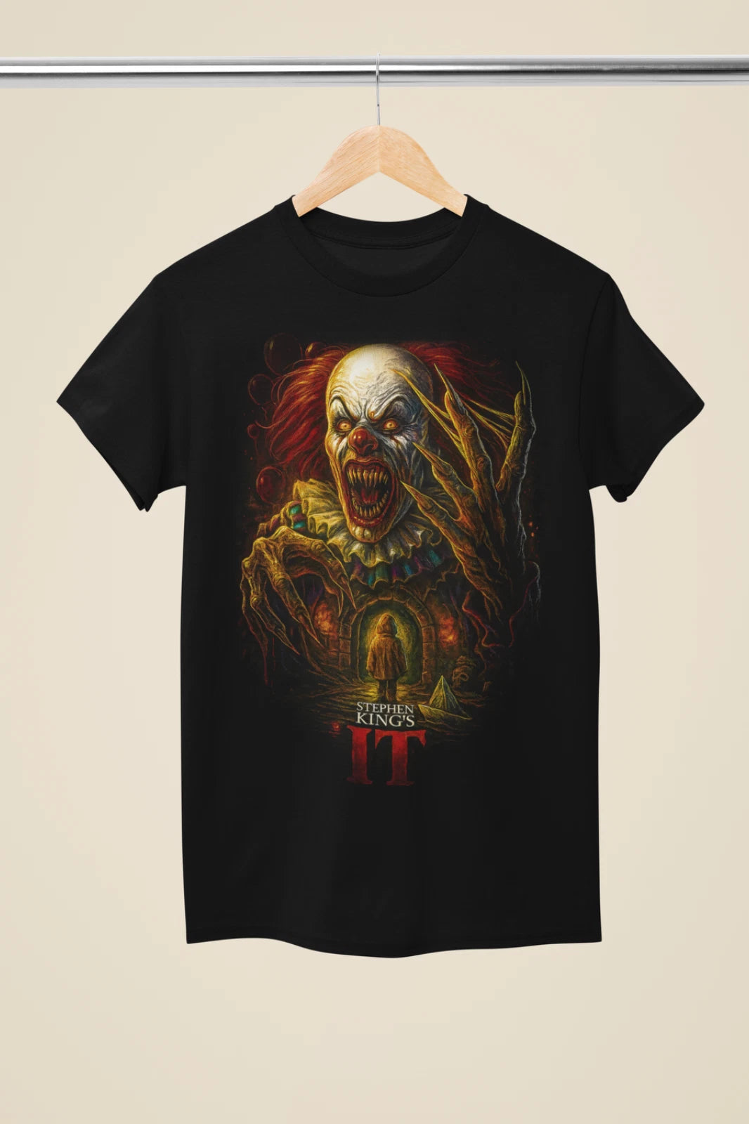 Inspired Movie Poster Drawing "IT - S. King" Unisex T-Shirt (MO 80)