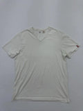 LEVI'S Men XL V-Neck T-Shirt in White 100% Cotton Jersey Excellent