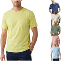 M&S Mens T Shirts Relax Fit Short Sleeve Pure Cotton Pullover Short Sleeve Tee