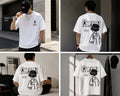 BoomGood White Oversized T-Shirt - Comic Streetwear Print - NEW