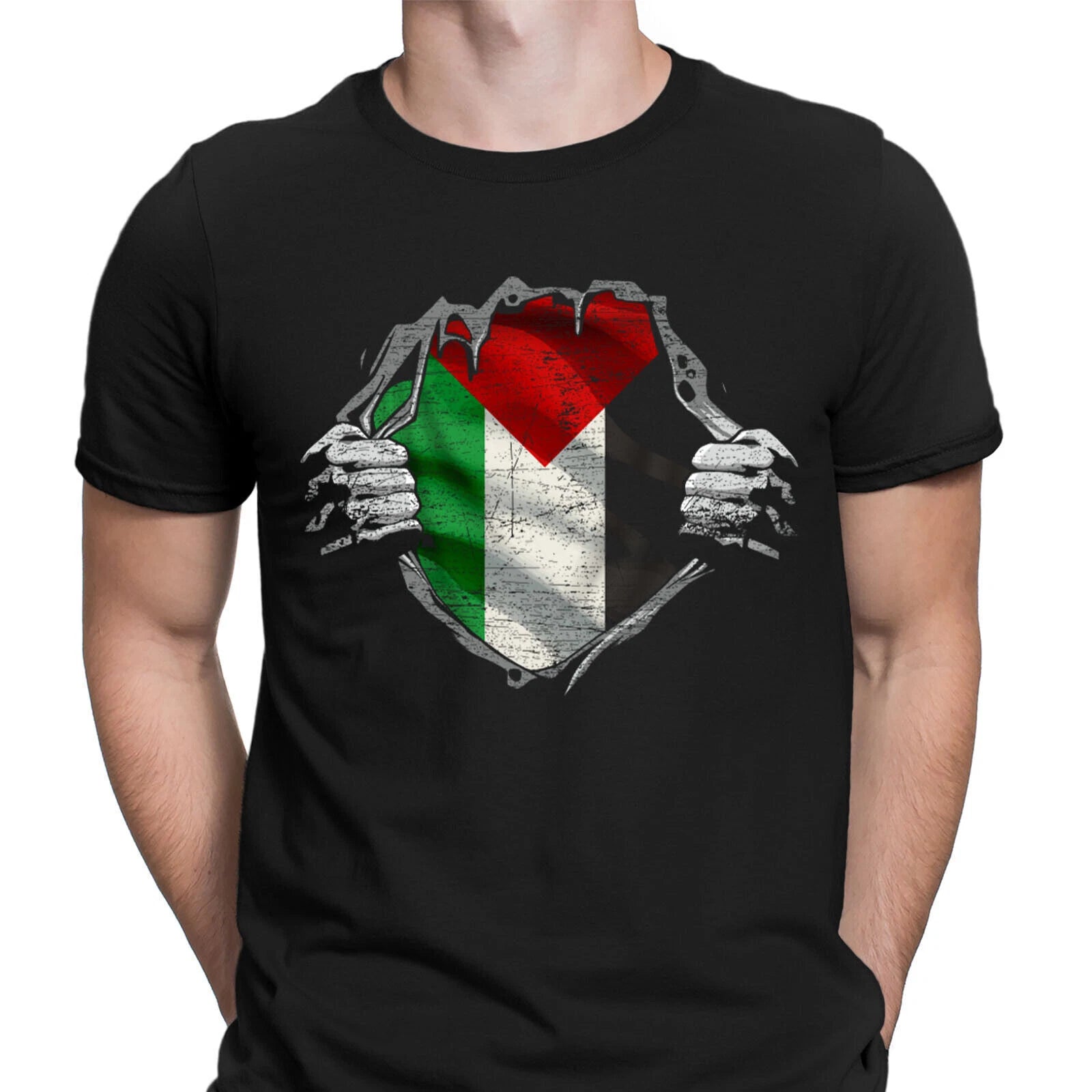 Free Palestine T-Shirt Mens Gaza Support Palestinian Human Rights Tee #PD22 #2