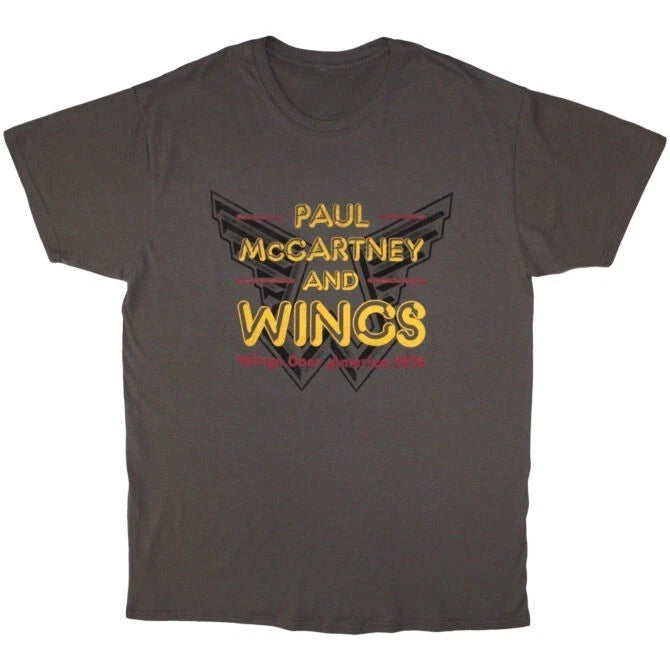 McCartney & Wings T-Shirt Wings Over America 1976 Vintage Retro Tee