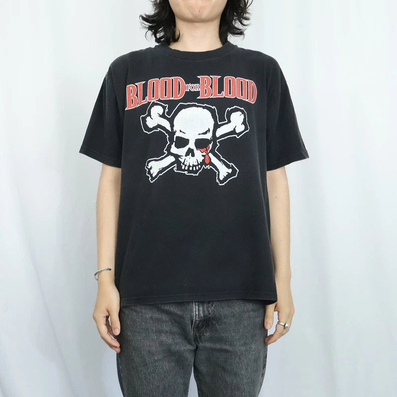 Blood for Blood "WASTED YOUTH CREW" Hardcore Punk Band Print T-Shirt S-5XL