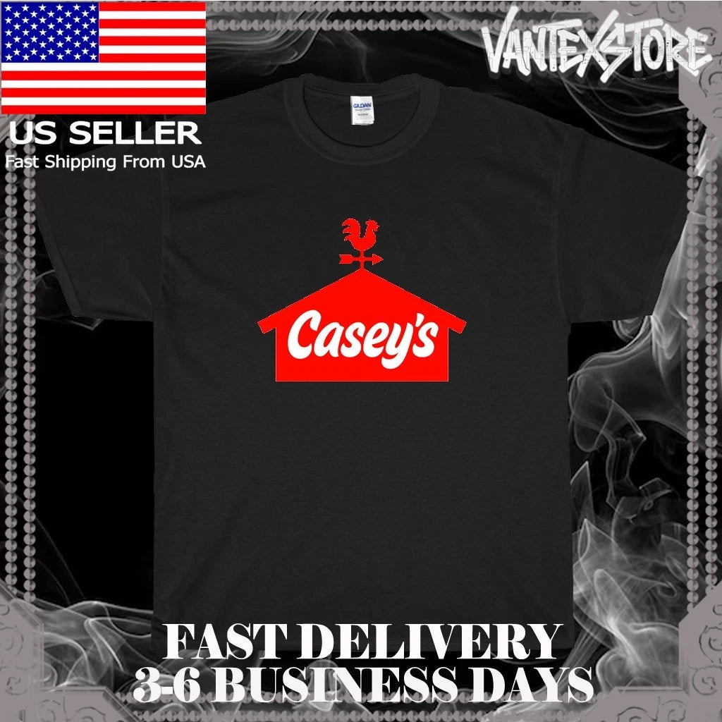 NEW SHIRT CASEY'S CONVENIENCE STORE LOGO MEN'S T-SHIRT AMERICAN USA SIZE S-5XL