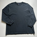 Vintage Sun Faded Black Blank Longsleeve Shirt Men's Size XL Y2K Cotton Rare