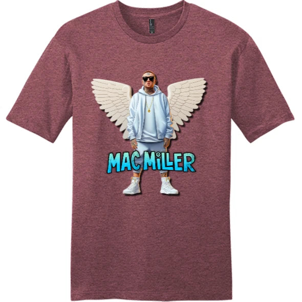 NEW Art Society RAP ICON ANGEL HEATHER CARDINAL Tee Shirt SM-4XLARGE MADE IN USA