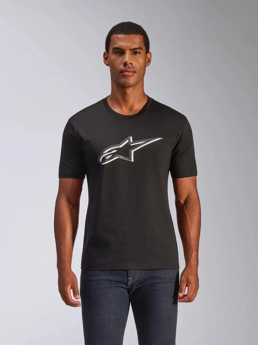 Alpinestars Shadow CSF Short Sleeve T-Shirt Men Casual wear tee -Black/White