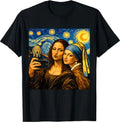 Famous Paintings Selfie Funny Art History Lover Tee T-Shirt