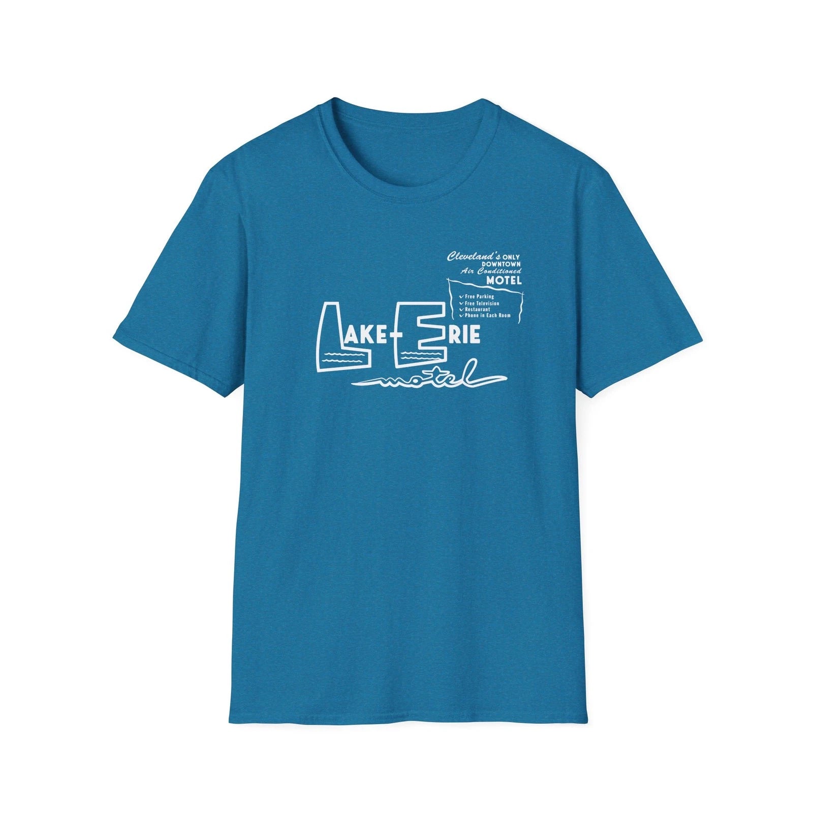 Lake Erie Motel, Cleveland Ohio Vintage Ad Tshirt