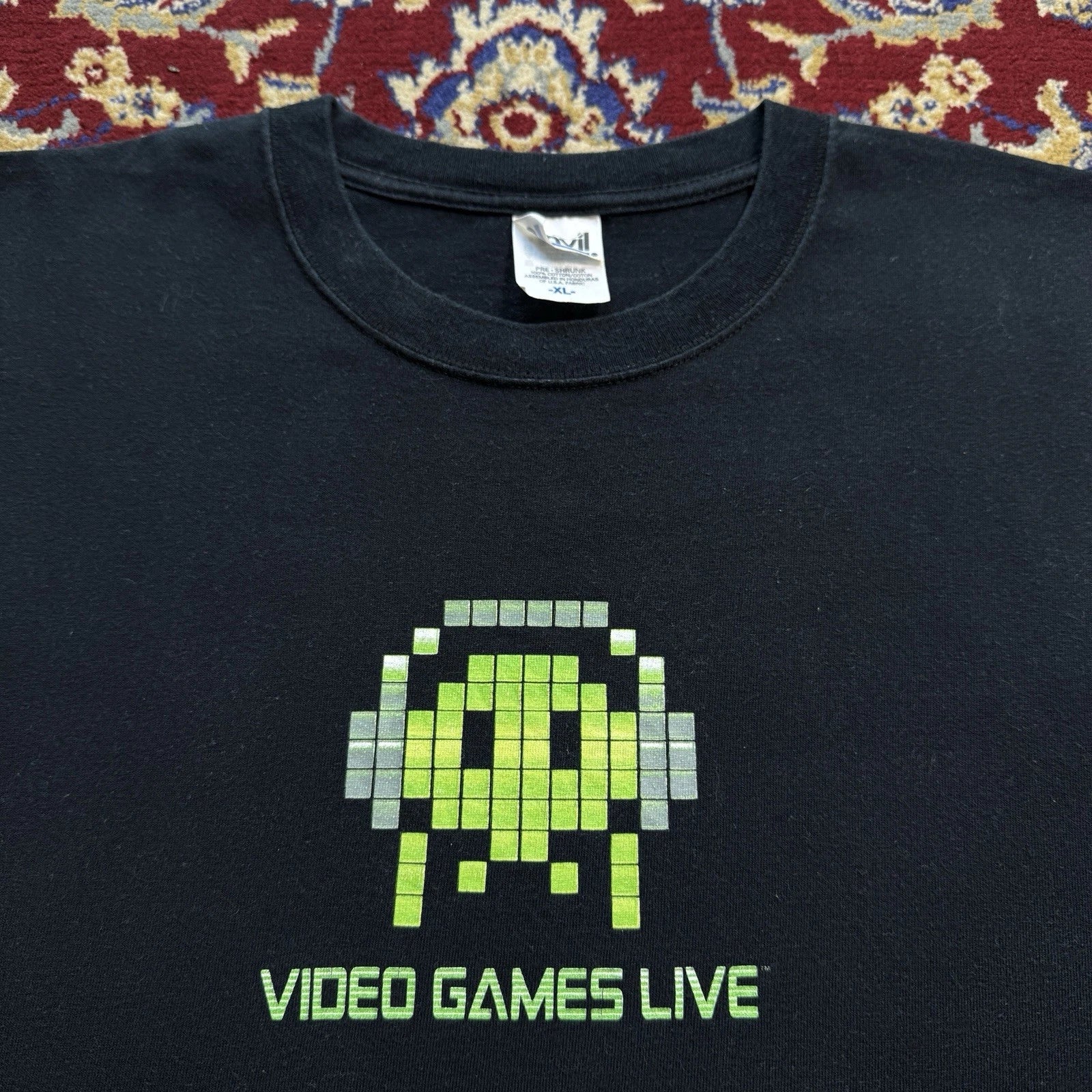 Vintage 2000s Video Games Live North Amrican Tour 2005 Logo Promo Tee T-shirts