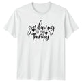 Gardening Is My Therapy Womens T-Shirt Hobby Gardening Mothers Day Gift For Her