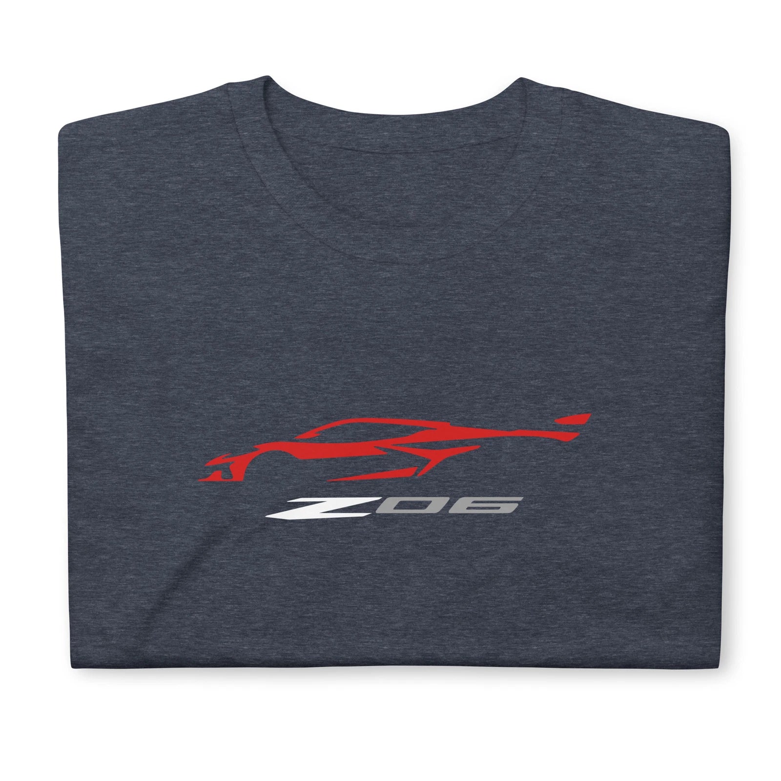 Softstyle T-Shirt For Chevrolet Corvette C8 Z06 Red Car Owners Birthday Gift