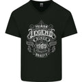 Premium Legend 37th Birthday 1989 Mens V-Neck Cotton T-Shirt