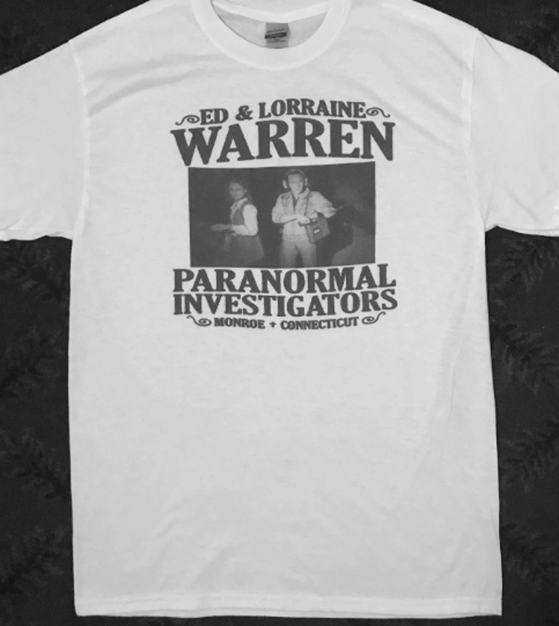 The Warrens Conjuring Horror Movie white  t-shirt