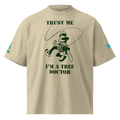 "Trust Me" Unisex organic oversized high neck t-shirt