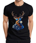 Hirsch Alpen Edelweiss Sunglasses Hiking Bavaria Lederhosen Hunter Men's T-Shirt
