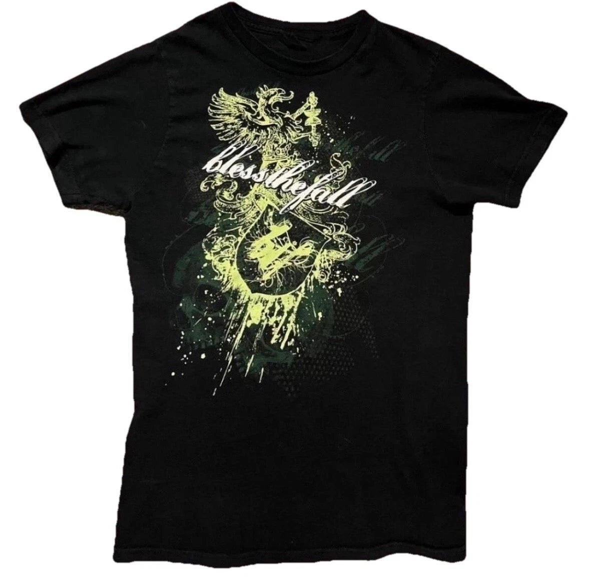 BlessTheFall Black Cotton All size Gift For Fans T shirt