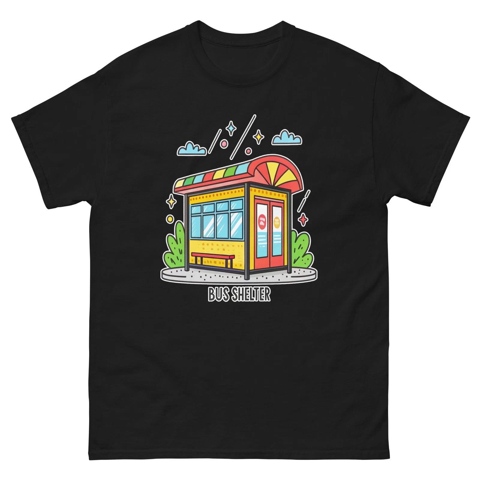 Bus Shelter Object Place Item Urban T-Shirt