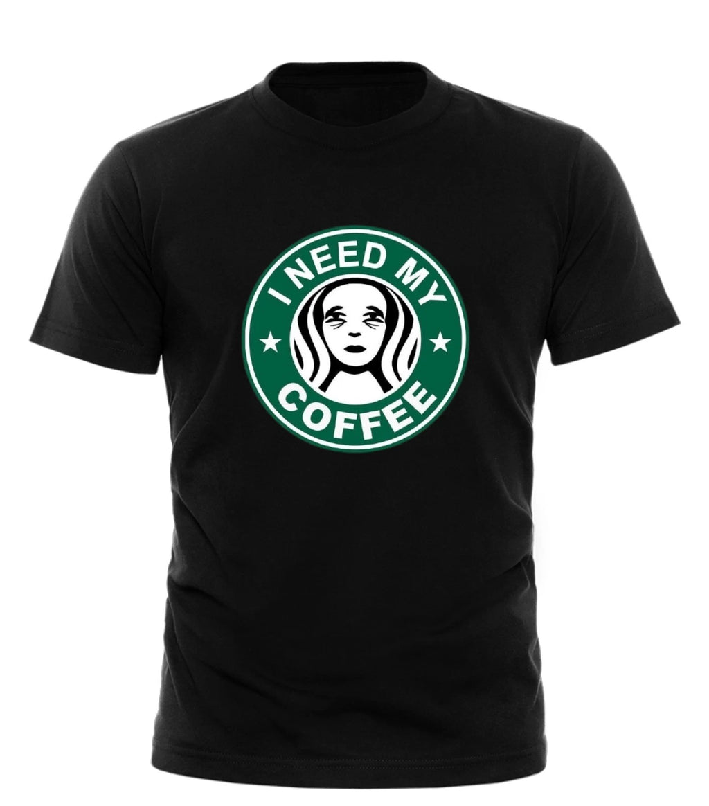 I Need My Coffee Funny tee Parody T-Shirt Gift for Coffee Lovers Tee Slogan tees