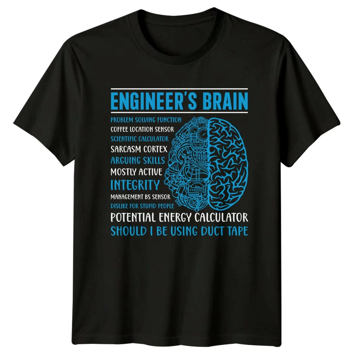 Engineers Brain Problem Solving Function T-Shirt Mechanical Engineering