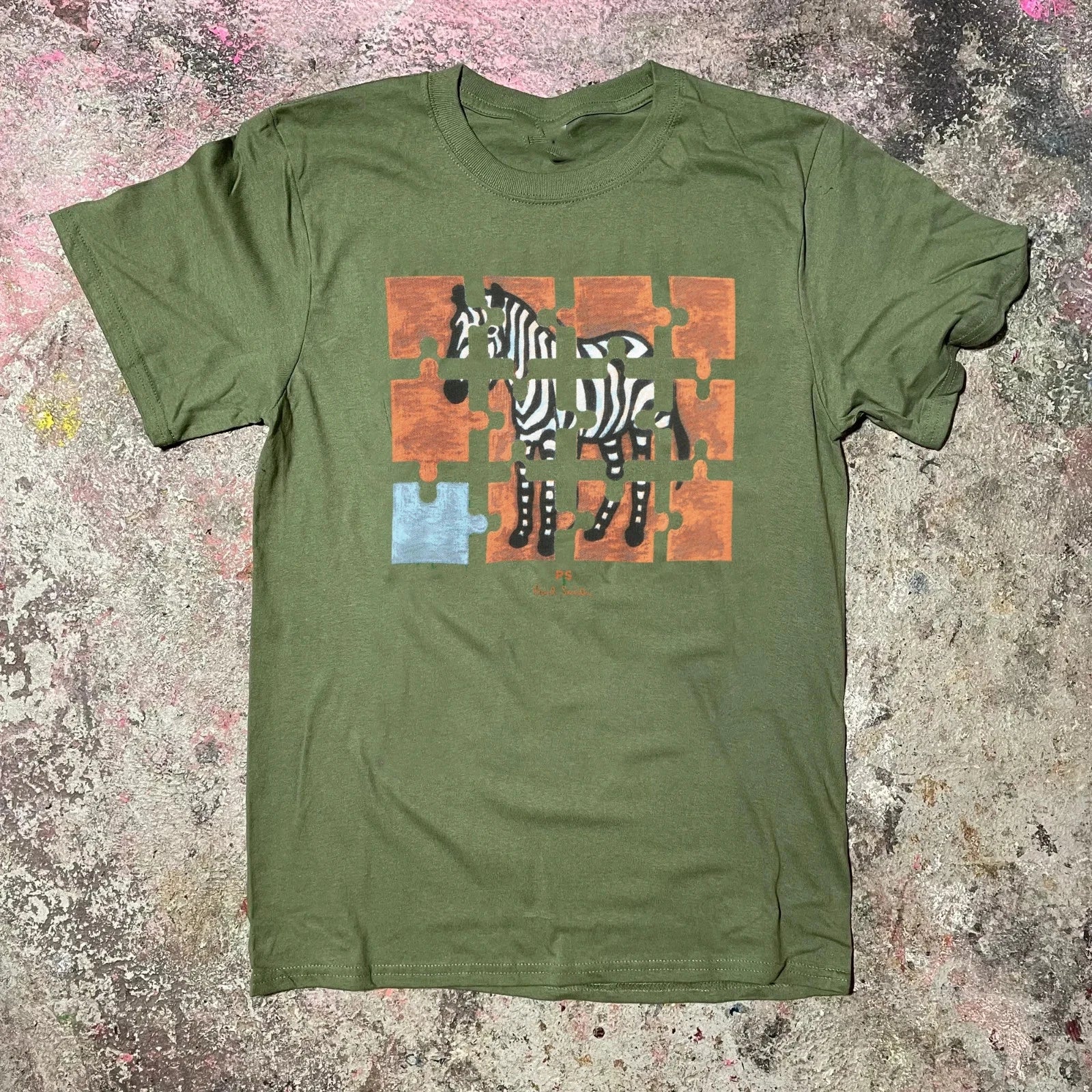 Collection Paul Smith Zebra T Shirt Gift For Fan SIZE S-5XL GREEN Tee