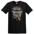 Funny Monkey Face Smoking Cigar T Shirt Graphic Novelty Tee Cool Gift