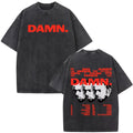 Kendrick Lamar Graphic T Shirt Washed Black Oversized Y2K Rap Tee Mens Top