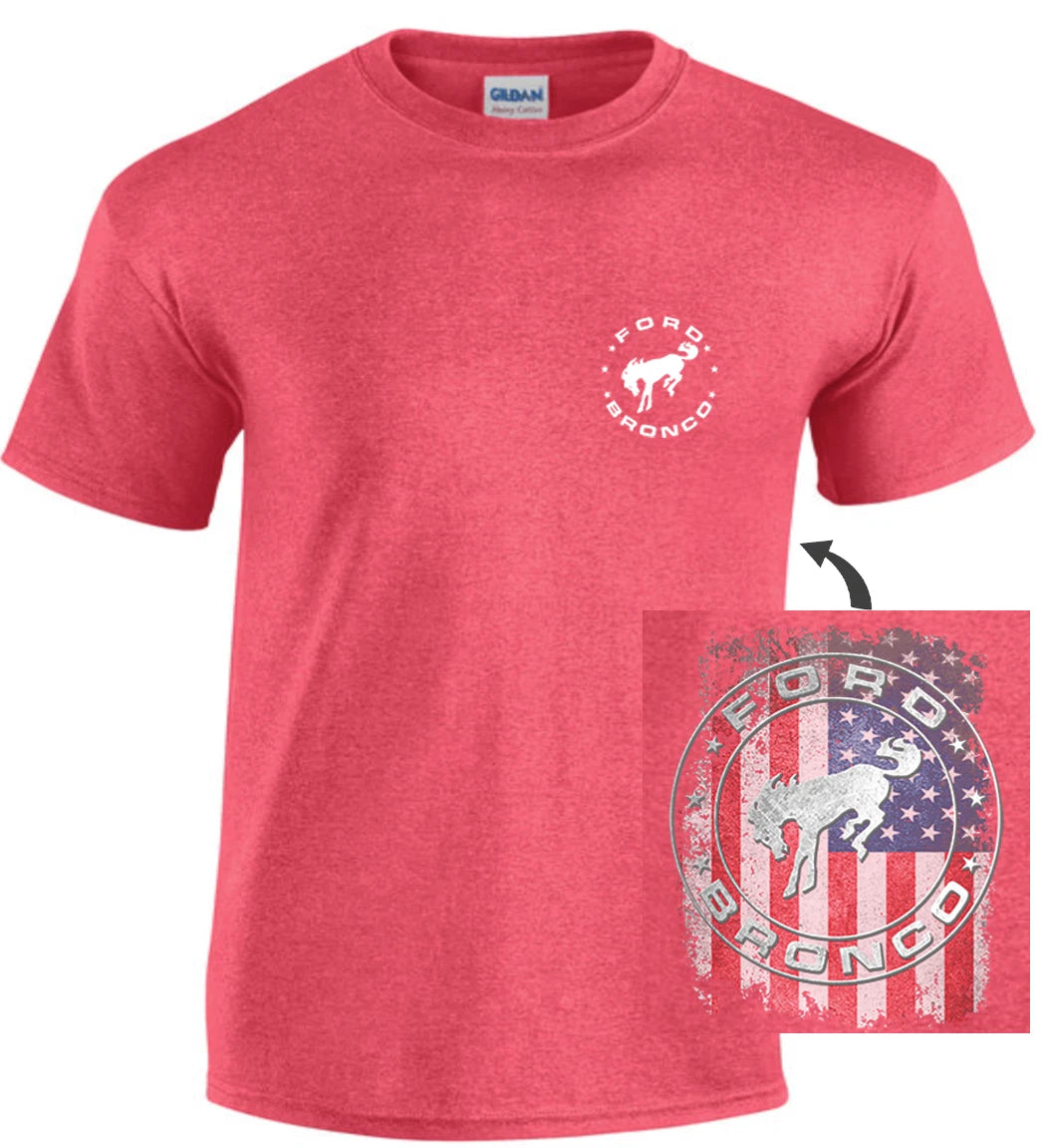 Ford Bronco Accessories T-shirt Mens Graphic Tees Fathers Day Gifts Dad Husband