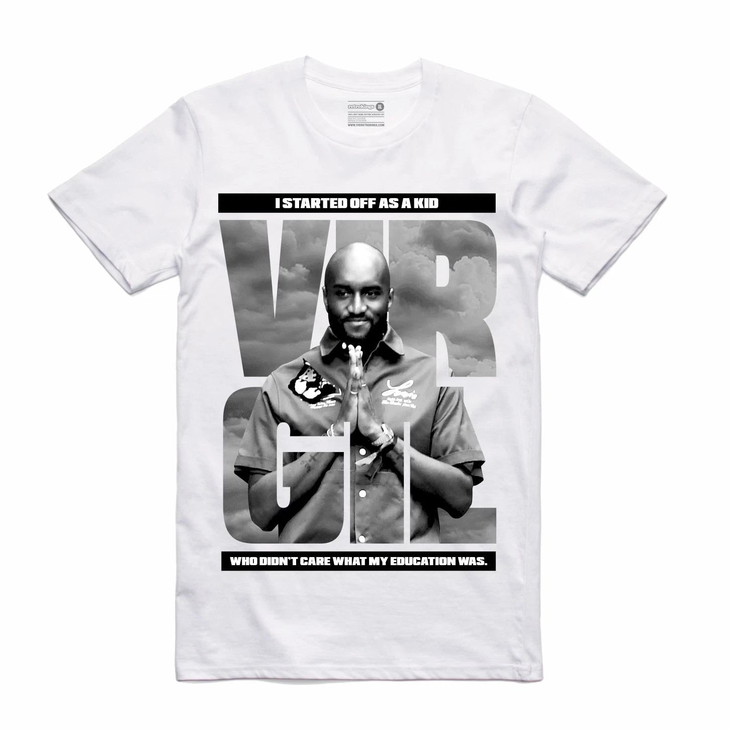 BRAND NEW Streetwear on Demand VIRGIL BOLD WHITE Tee Shirt SMALL-3XLARGE LIMITED