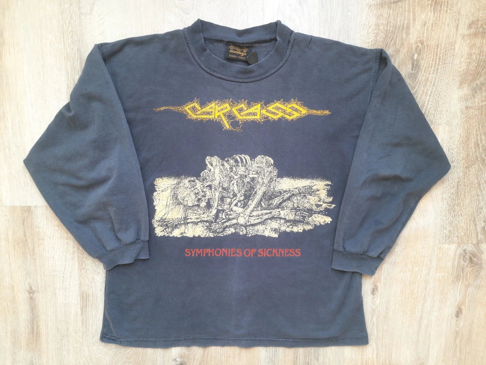 Vintage 90's Carcass Symphonies Of Sickness Sweatshirt At The Gates Entombed