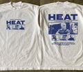 Retro Heat Movie Promo Graphic T Shirt 2 sided White tee Heavy Cotton NH27955