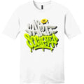 NEW Art Society 3D GRAFFITI BLACK/GREEN Tee Shirt WHITE SM-4XLARGE MADE IN USA