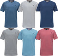 Beebizco T-shirt Plain Crew Neck Short Sleeve Casual Top with Embroidered Logo