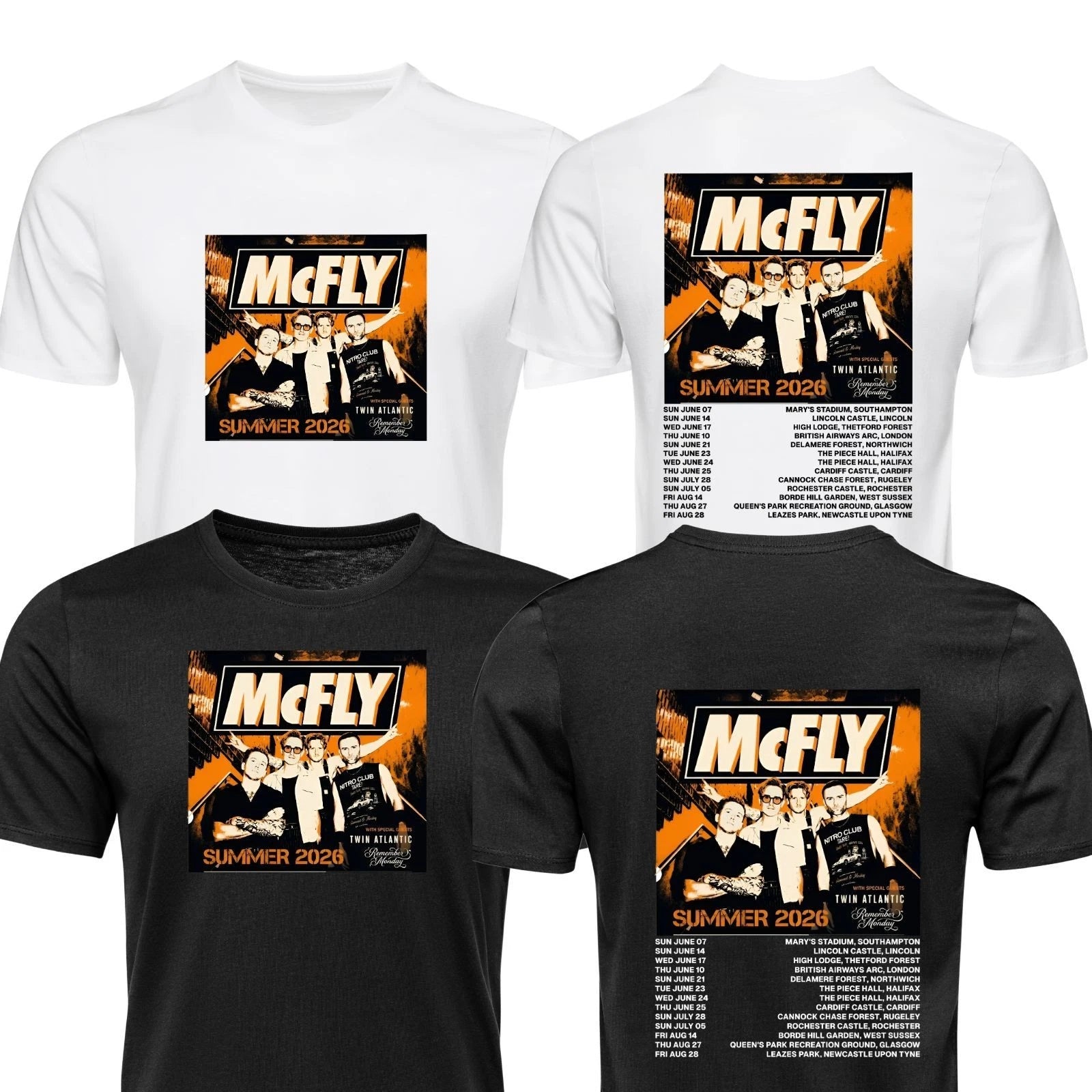 McFly Inspired T Shirt Summer 2026 Tour Shirt Print Unisex Kids Adult Tee Tops