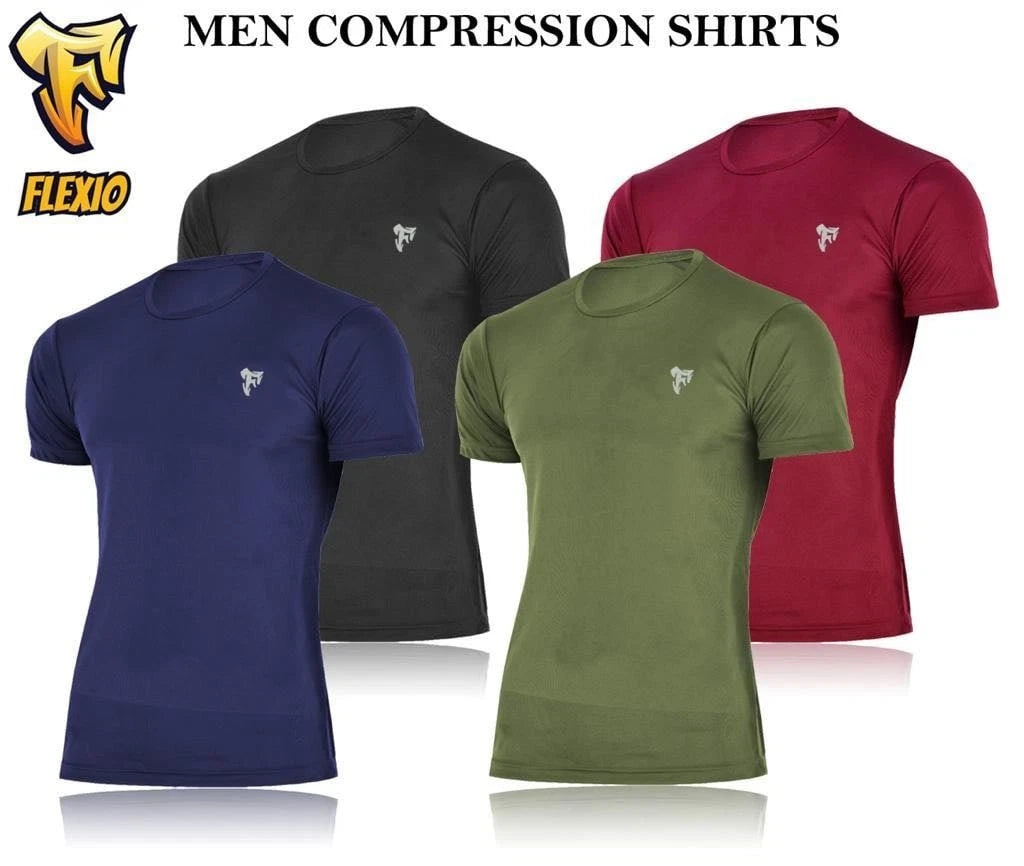 T Shirt Mens Football Top Gym Sports Size S M L XL Black Blue New