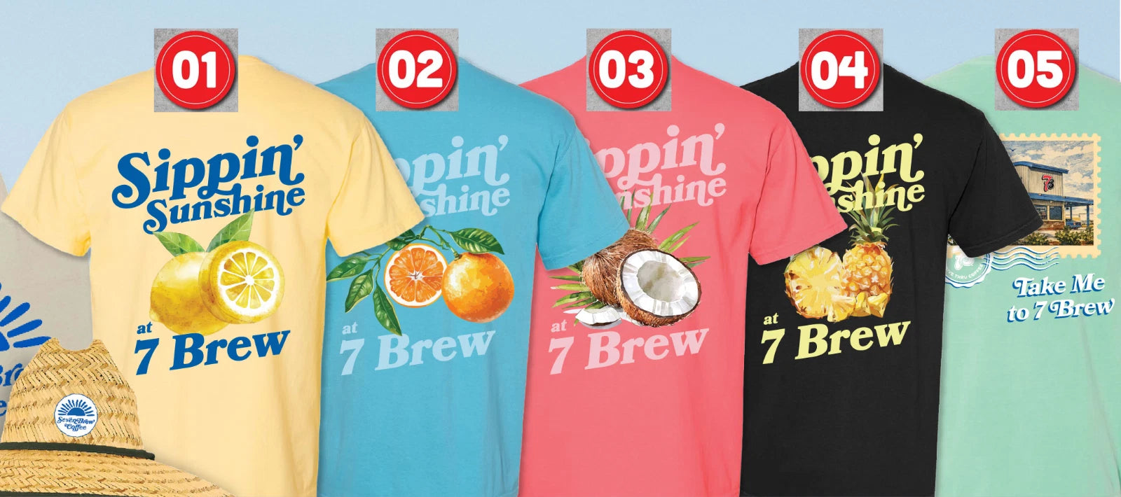 Sippin Sunshine at 7 brew Tee, T-shirt